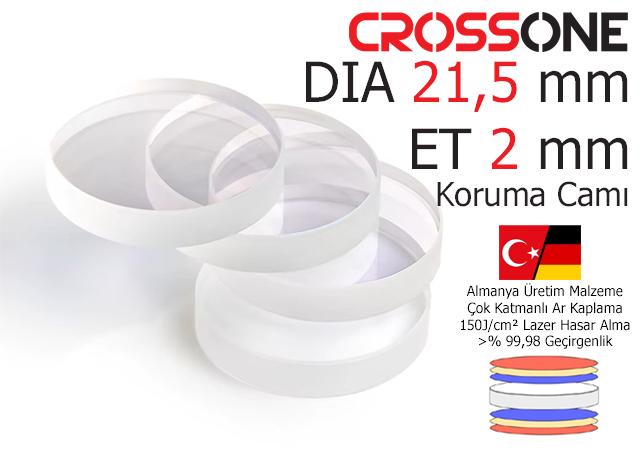 DIA21,5 mm ET2 mm 21,5x2 Koruma Camı