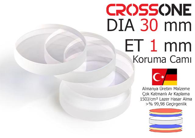 DIA30 mm ET1 mm 30x1 Koruma Camı